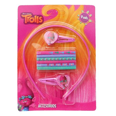 Trolls 9 Piece Hair Accessories Set £2.29